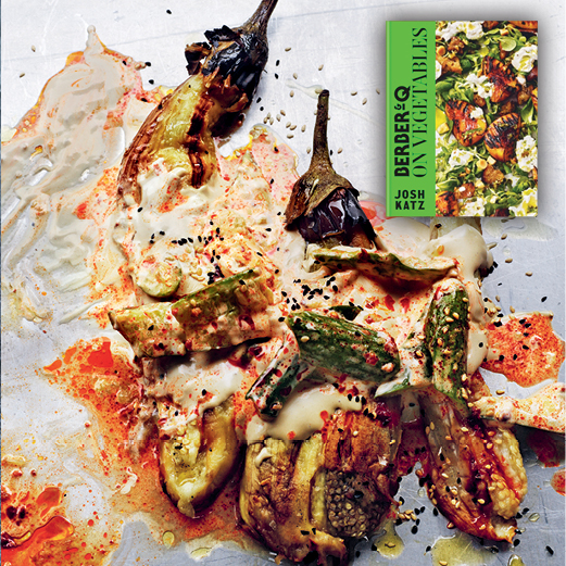 Aubergine with smacked cucumbers